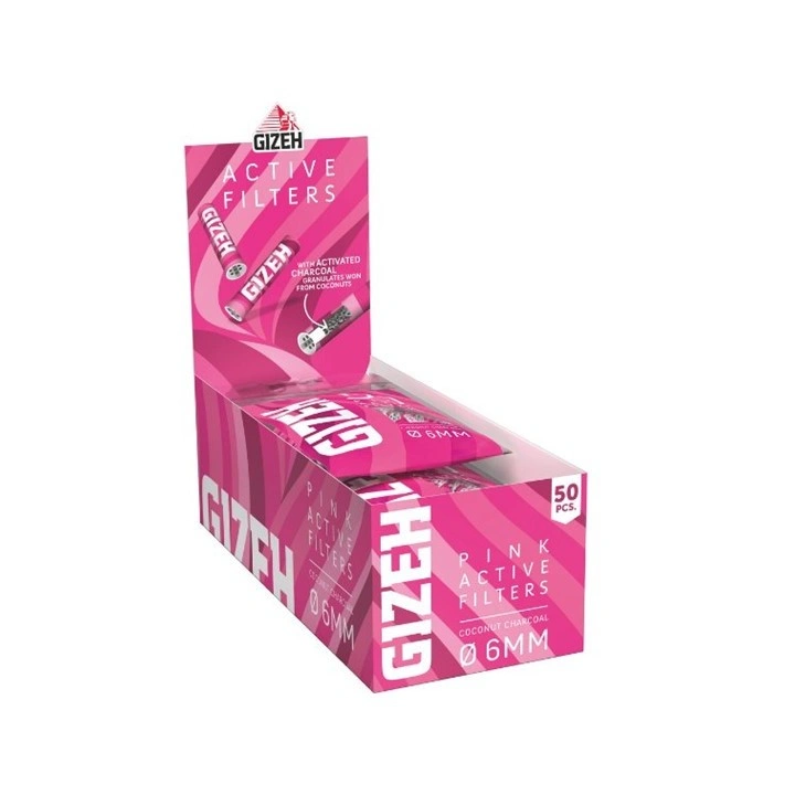 Gizeh Active Filter Pink 6mm 50pcs