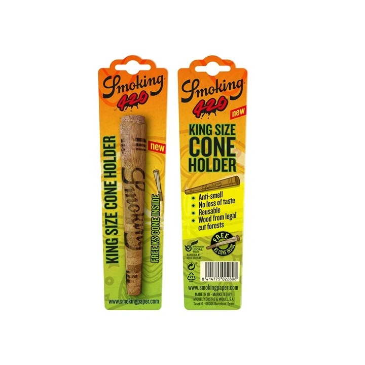 Smoking Wood Cone Holder KS – Держатель из Натурального Дерева | Bol Buxar