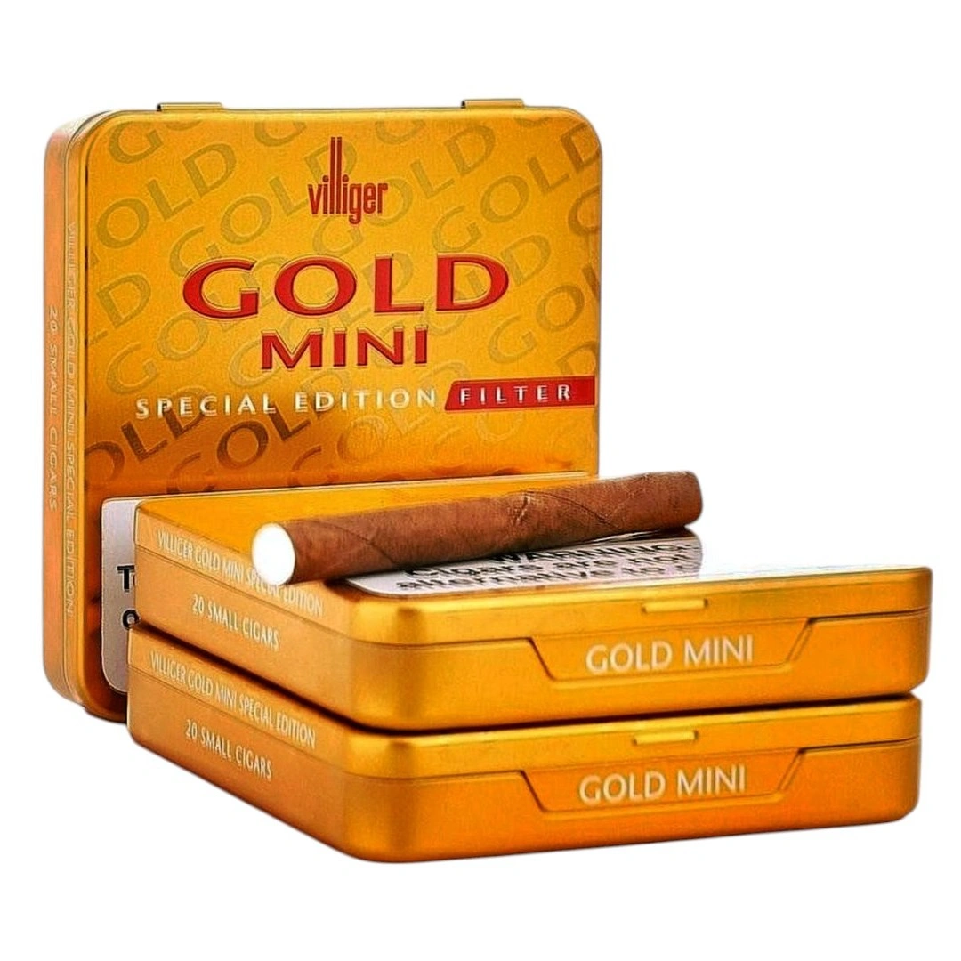 Villiger Gold Mini Filter – Vanil və Meyvəli Aromalı Mini Siqarillo | Bol Buxar