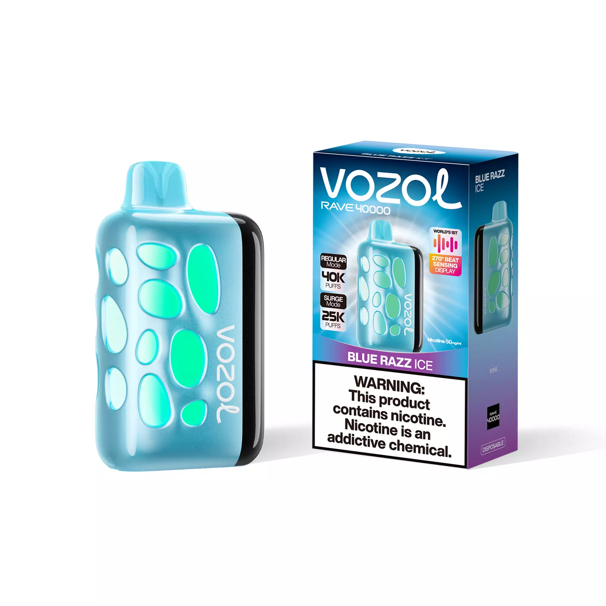Vozol Rave 40000 – 46000 puffs, 20ml, Double Mesh Coil, 1000 mAh