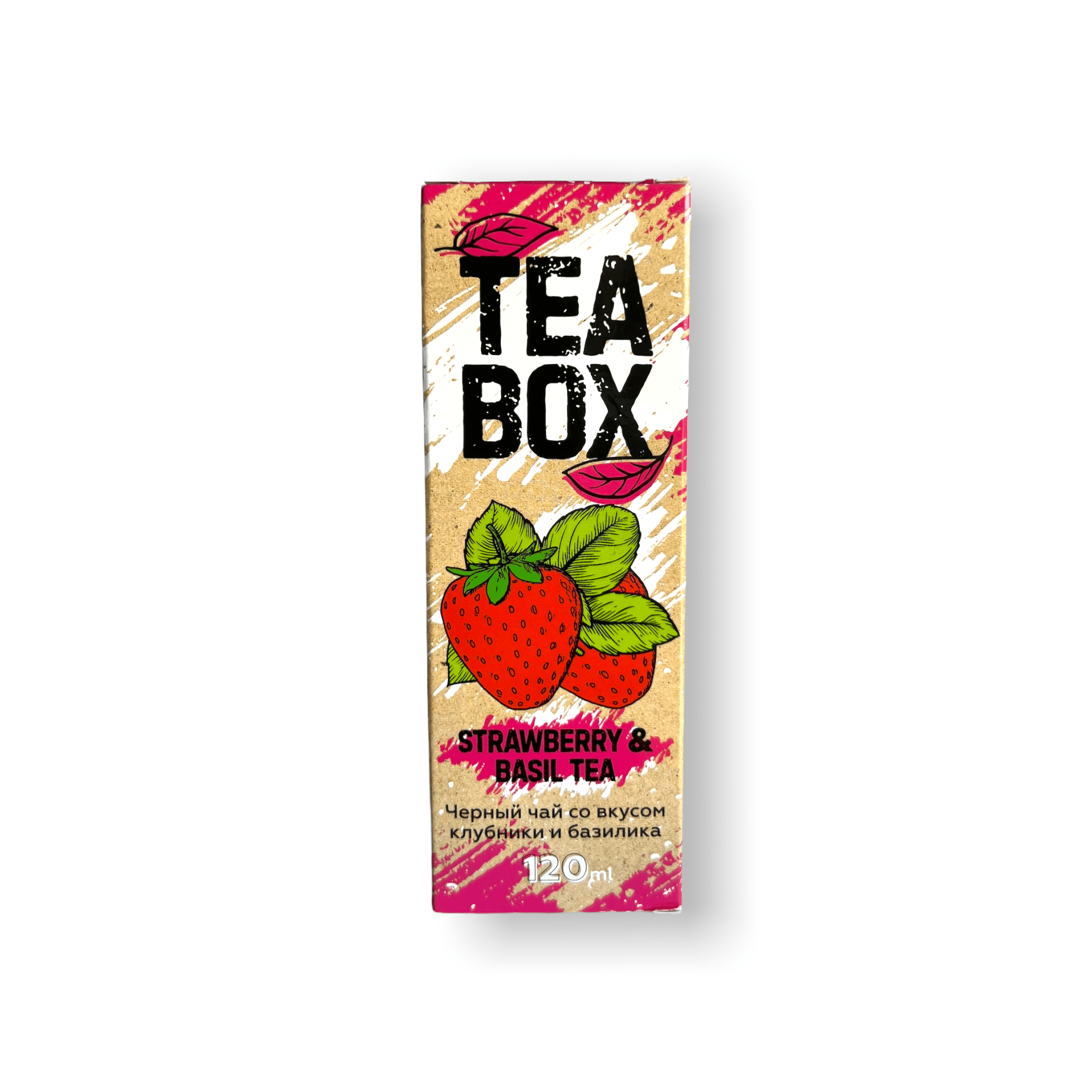 TEA BOX - Strawberry & basil 120ml 3mg (Клубничный чай с базиликом)