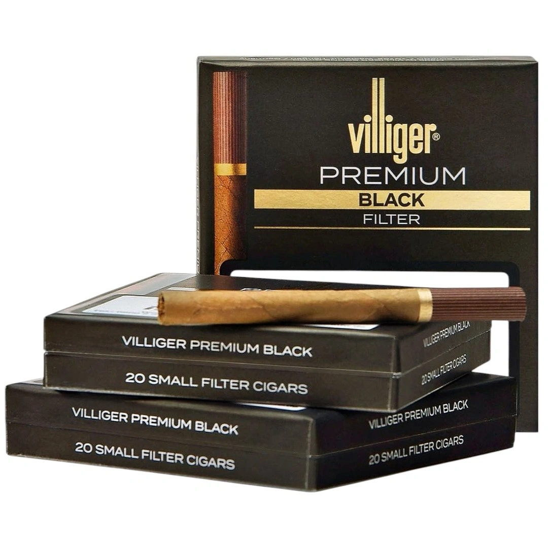 Villiger Premium Black Filter – Şirin uclu, zərif filterli siqarillo | Bol Buxar